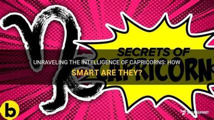 Are Capricorns smart?