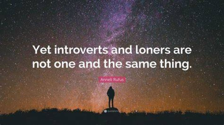 Are loners introverts?