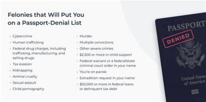 Can a person with a felony get a passport?