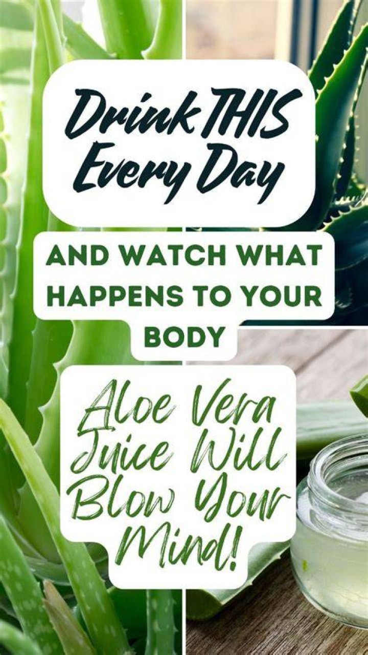 Can drinking aloe clean your system?