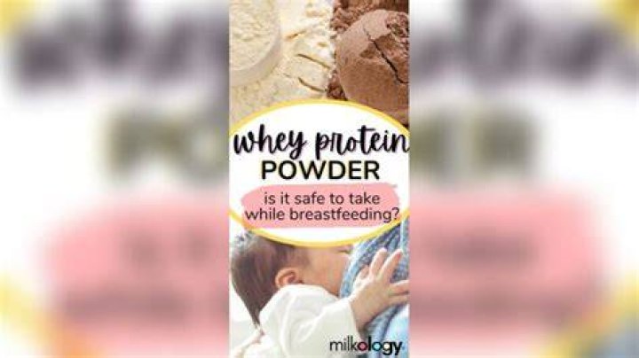 Can I take protein powder while breastfeeding?