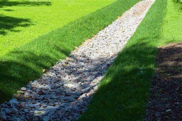 Can you cover a French drain with dirt?