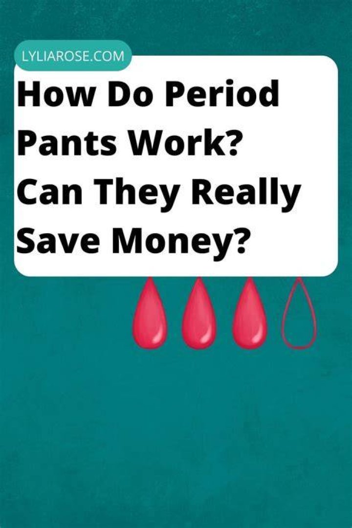 Do period pants work?