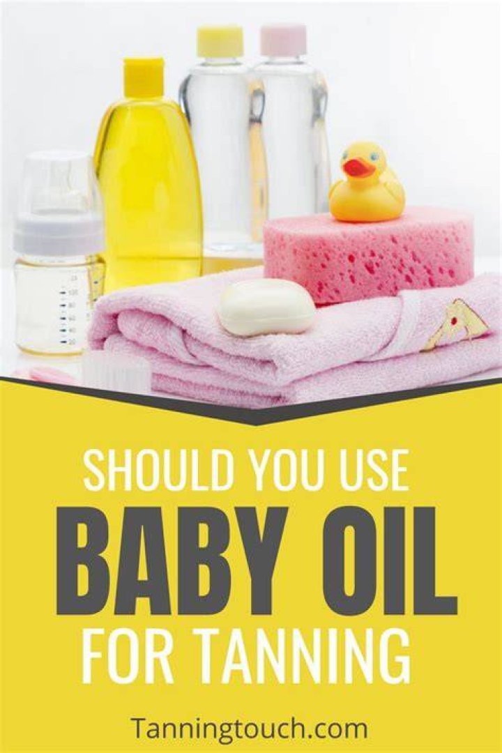 Does baby oil remove tan?