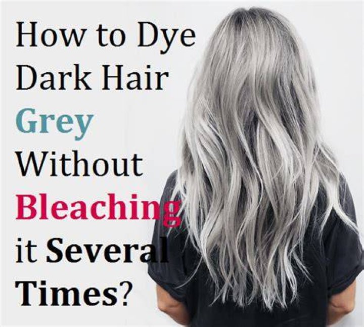 How can I dye my hair gray without bleaching it?