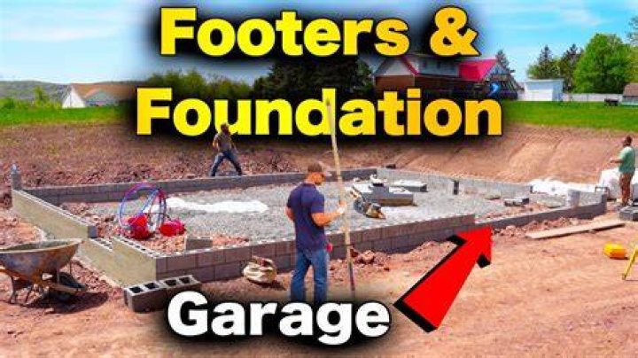 How deep should a footing be for a garage?