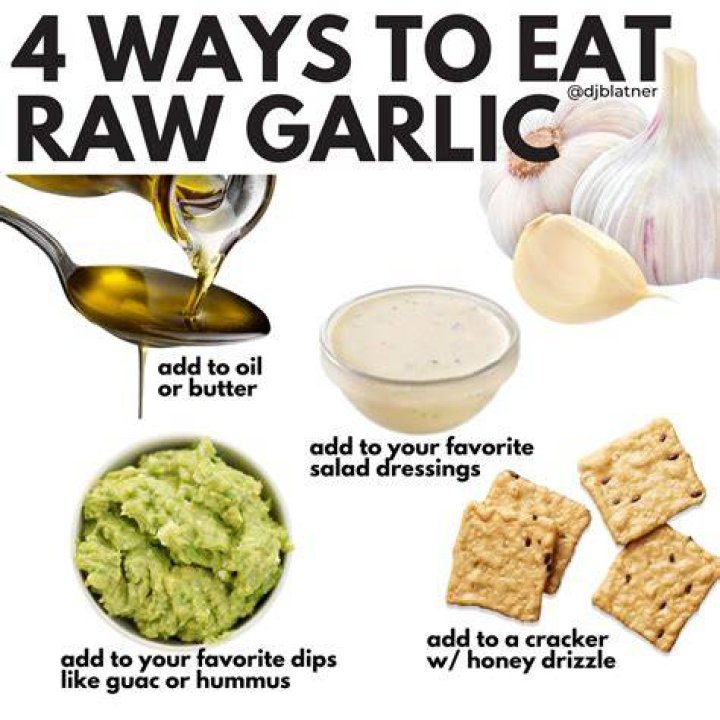 How do you eat raw garlic?