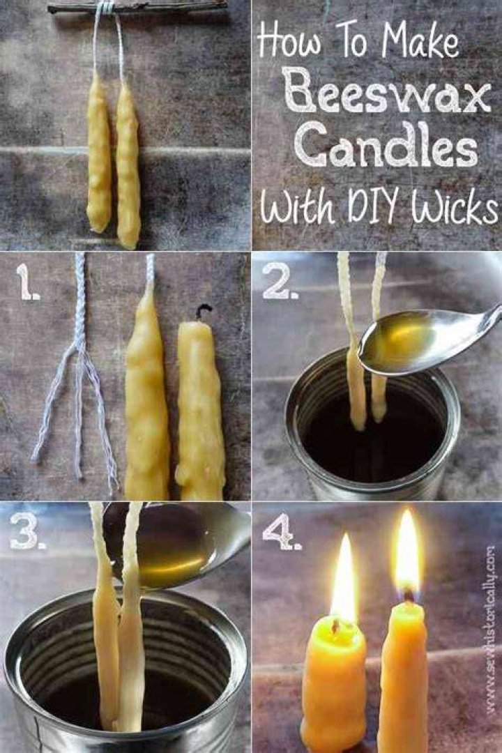 How do you make beeswax candles?