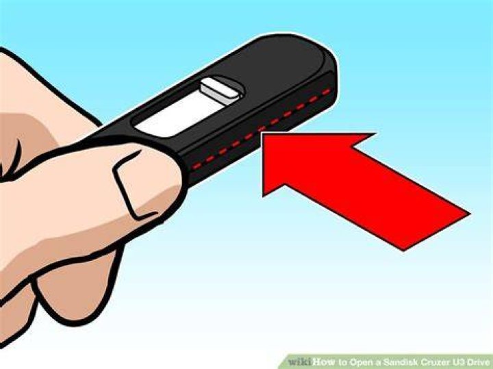How do you open a SanDisk Cruzer?