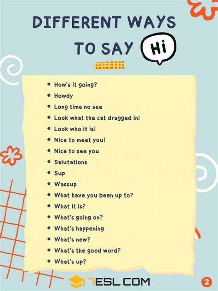 How do you say hi in a cute way?