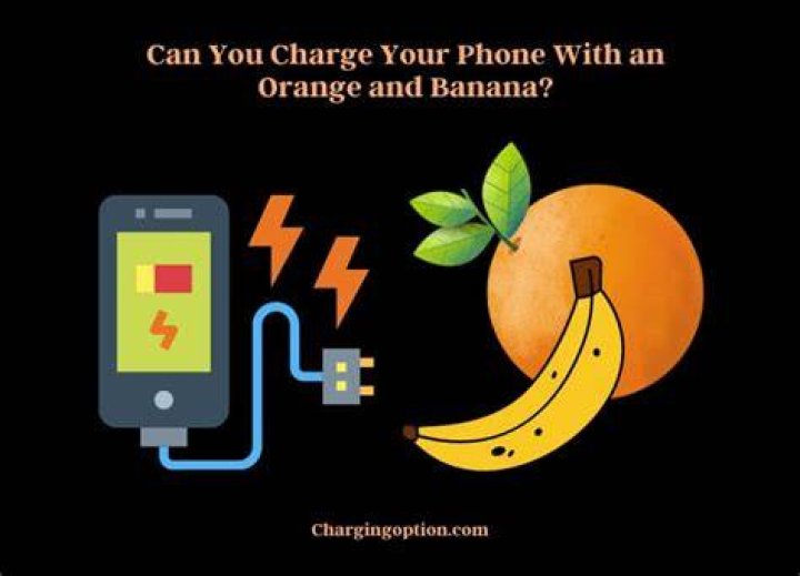 How does a banana charge your phone?