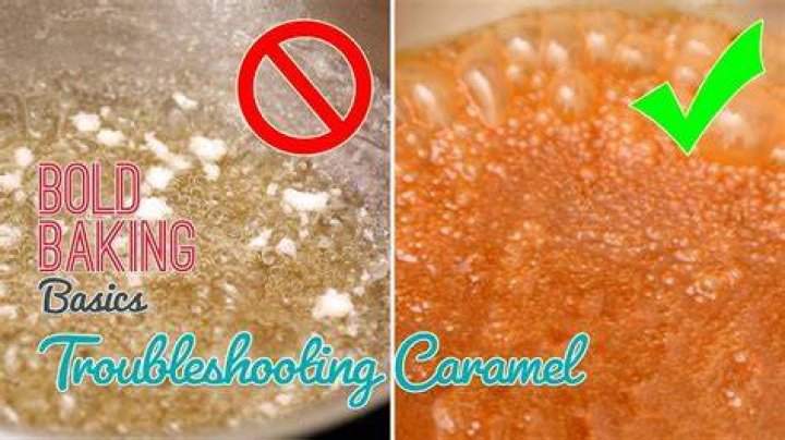 How long does it take for caramel to turn brown?