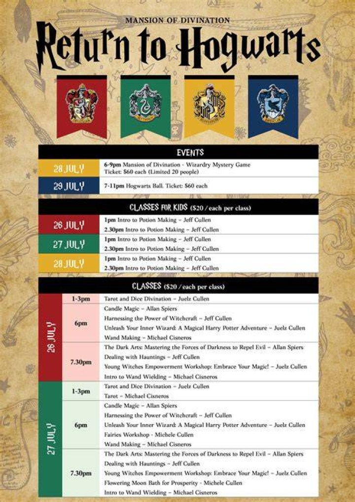 How long is a Hogwarts school day?