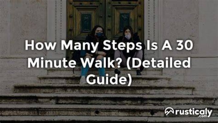 How many steps do you take in a 30 minute walk?