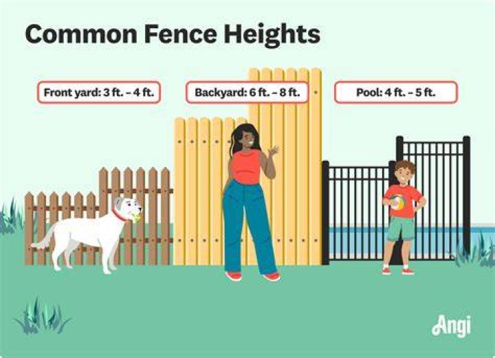 How tall can a fence be between Neighbours?