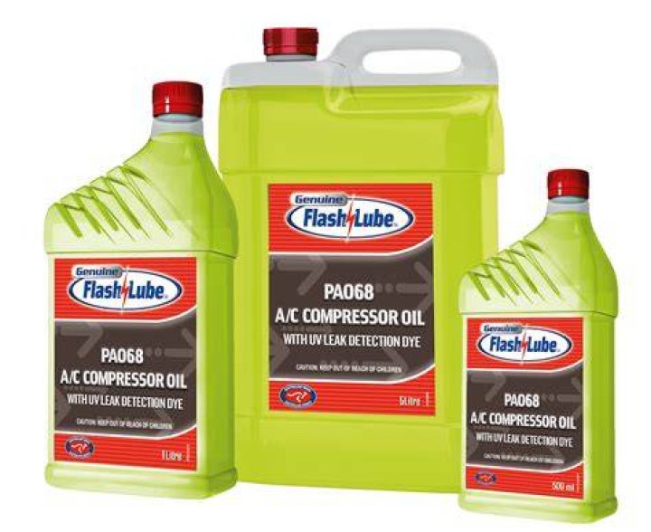 Is AC compressor oil green?