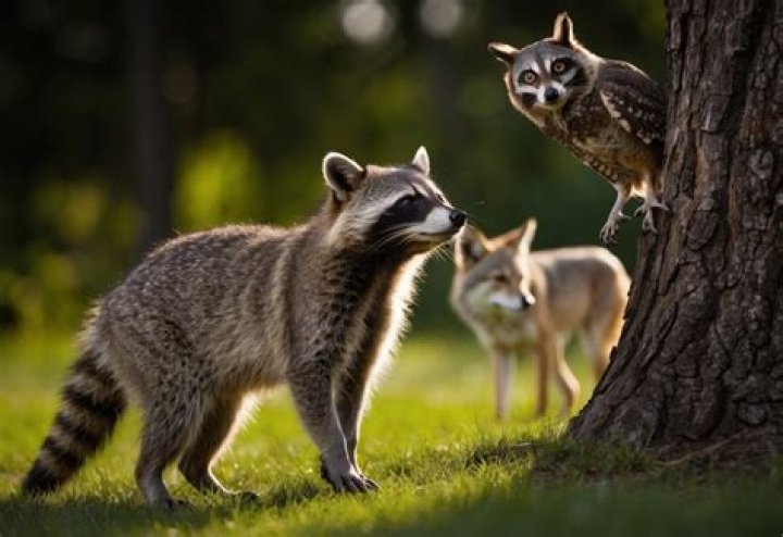 What are raccoons afraid of?