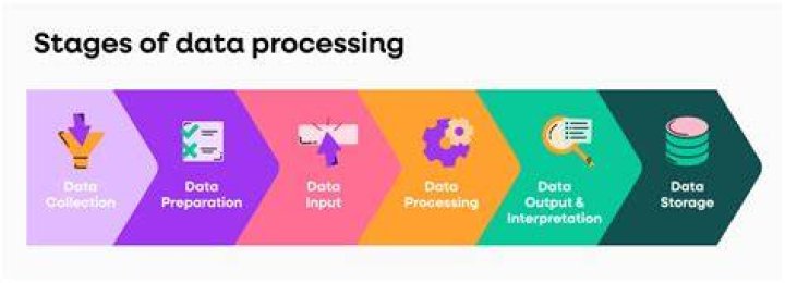 What are the 6 stages of data processing?