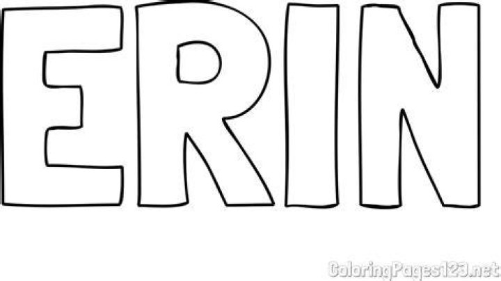 What color is the name Erin?