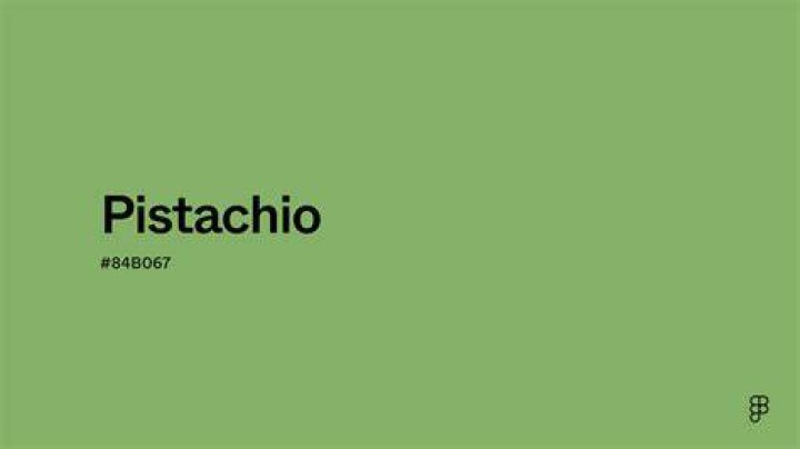 What colour is pistachio?