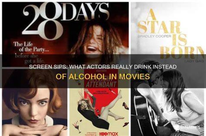 What do actors drink instead of alcohol?