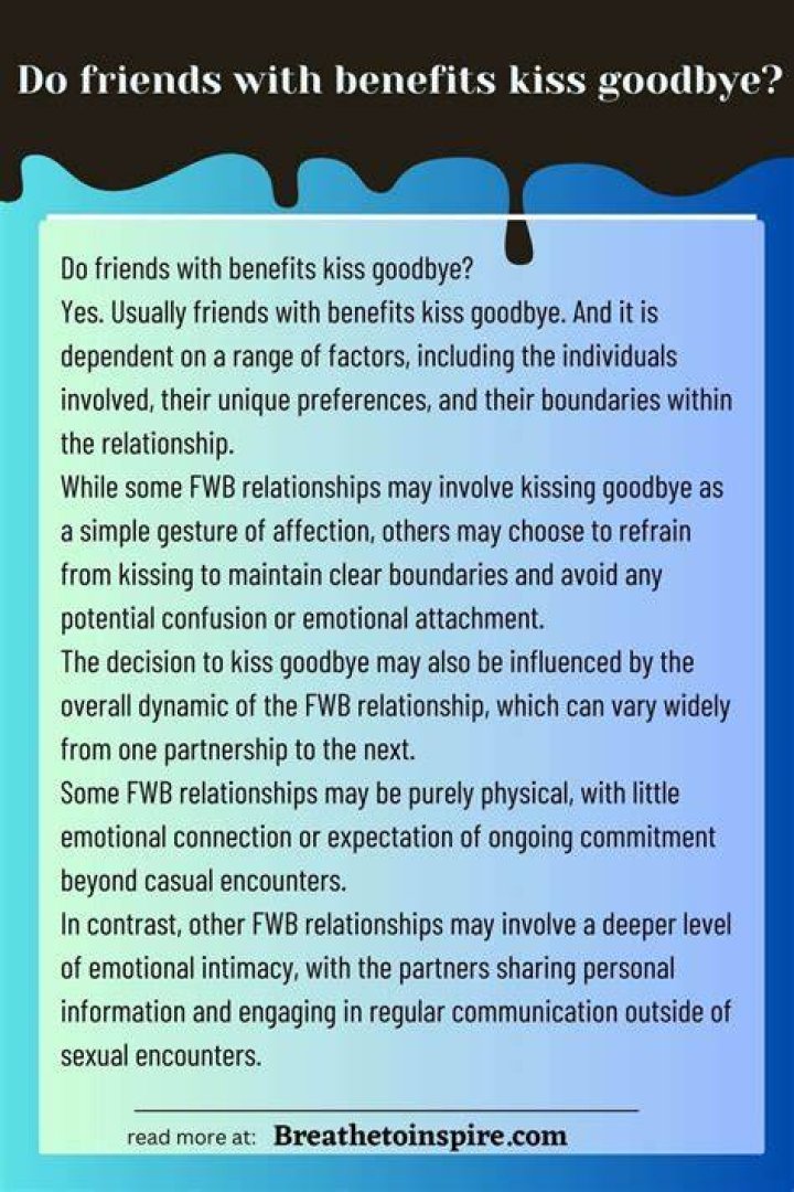 What does a goodbye kiss on the lips mean?