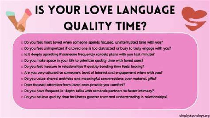 What hurts a person whose love language is quality time?