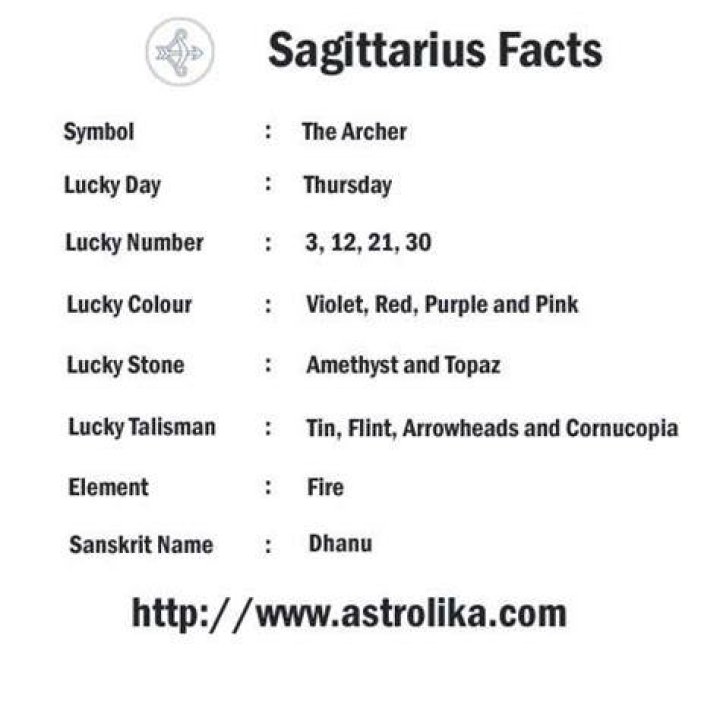 What is Sagittarius lucky number?