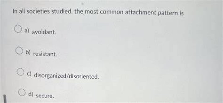 What is the most common attachment pattern?