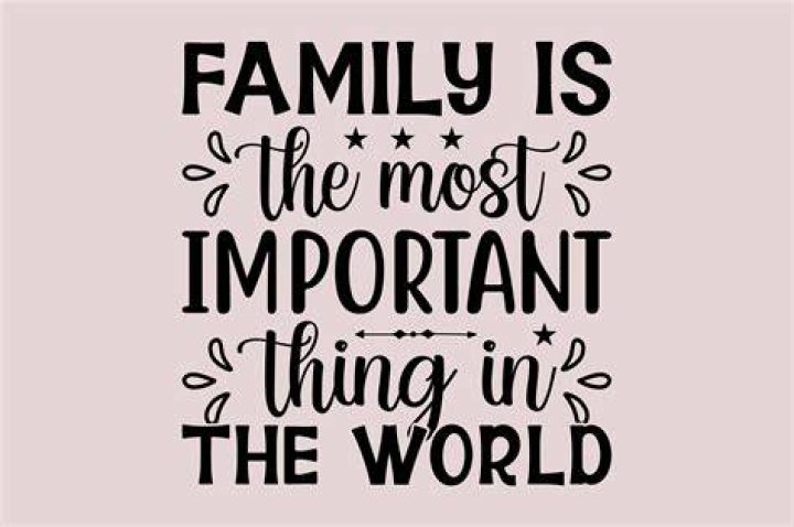 What is the most important thing to make a happy family?