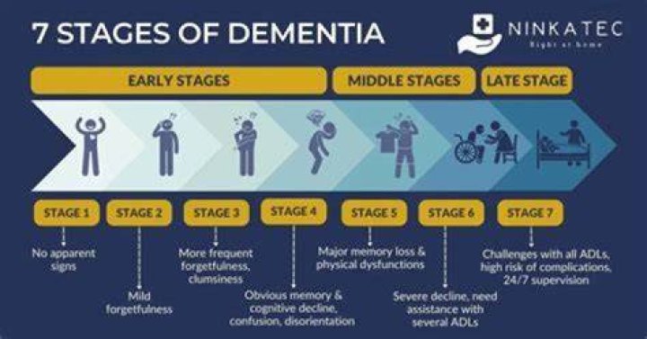 What stage of dementia is non stop talking?