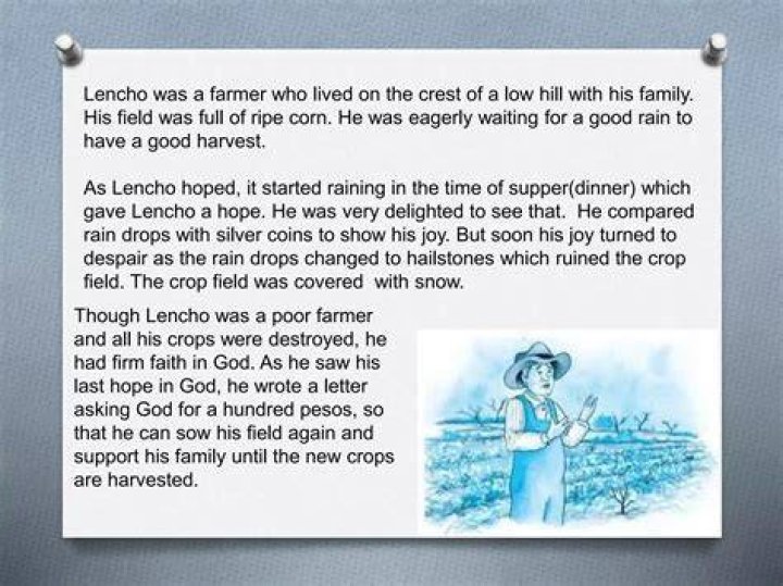 What was Lencho wife preparing?