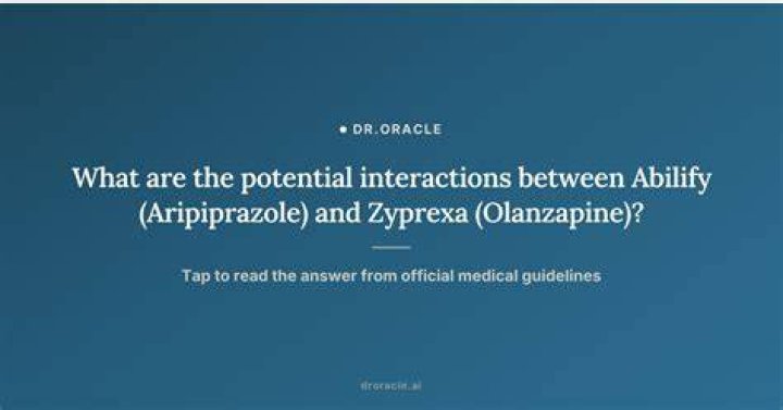 Which is better Zyprexa or Abilify?