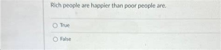 Who is happier rich or poor?