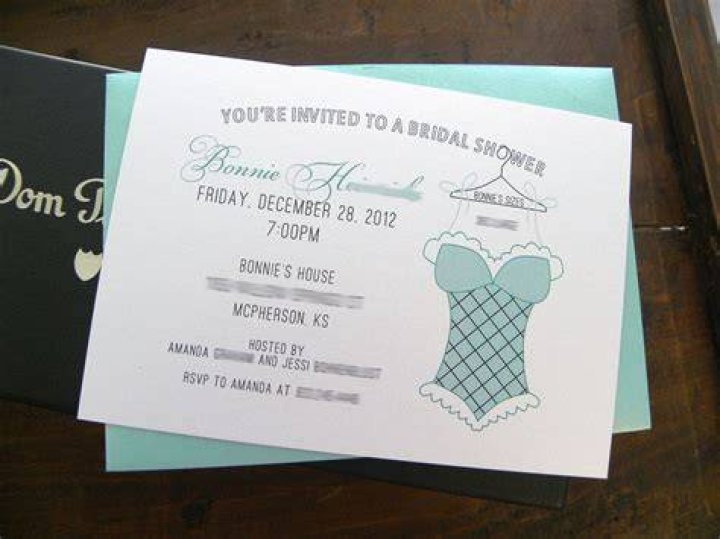 Who is invited to a lingerie shower?