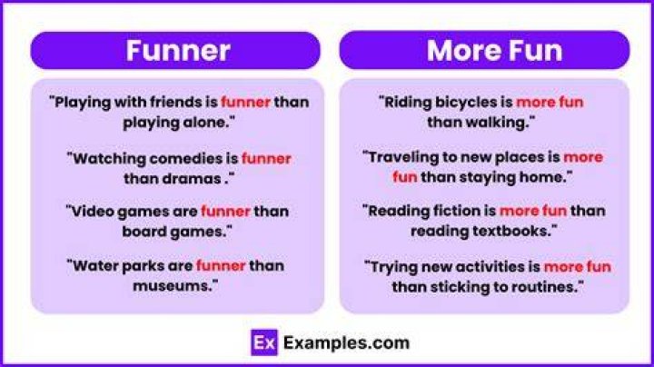 Why do we not say funner?